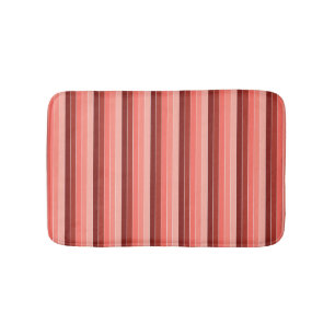 Korallenrot Pink Streifen Badematte