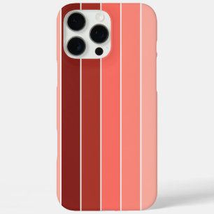 Korallenrote rosa Streifen iPhone 16 Pro Max Hülle