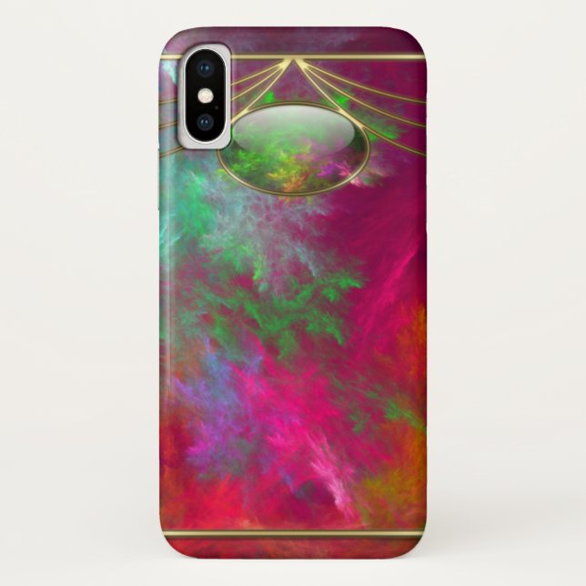 Korallenrote Tiefen iPhone Case-Mate Hülle (Rückseite)