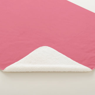 Korallenrote Wassermelonen-Rosa Einheitsfarbe Sherpadecke