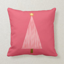 Korallenroter rosa Ombre moderner Weihnachtsbaum
