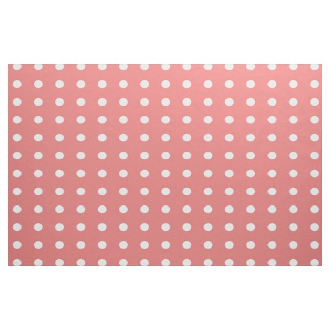 Korallenroter Tupfen Stoff (Yard (91,4 cm))