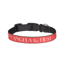 Korallenrotes Hundehalsband Personalisiert Haustierhalsband