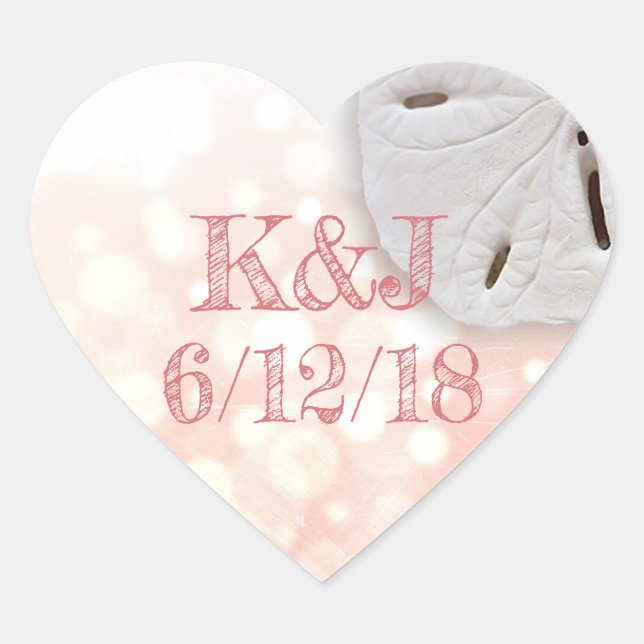 Korallensand Dollar Seaside Stickers (Vorderseite)