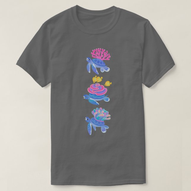 Korallenschildkröte T-Shirt (Design vorne)