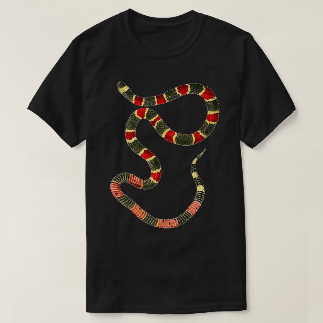 Korallenschlange Slithery Streifen Reptile Premium T-Shirt (Design vorne)