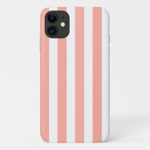 Korallenweiße Bonbonstreifen Case-Mate iPhone Hülle