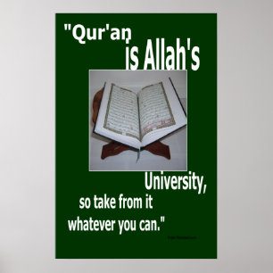 Koran ist Allah's University Poster