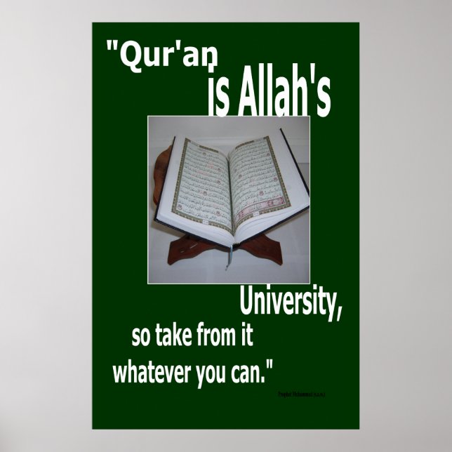 Koran ist Allah's University Poster (Vorne)