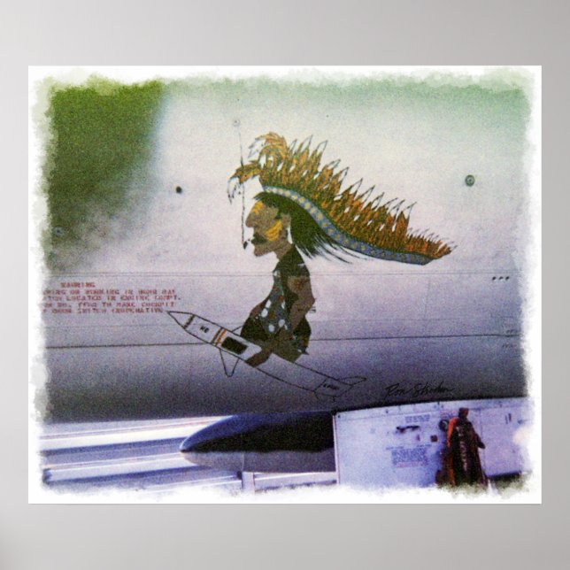 Korat AFB Thailand 1968 F-105 A Print Poster (Vorne)