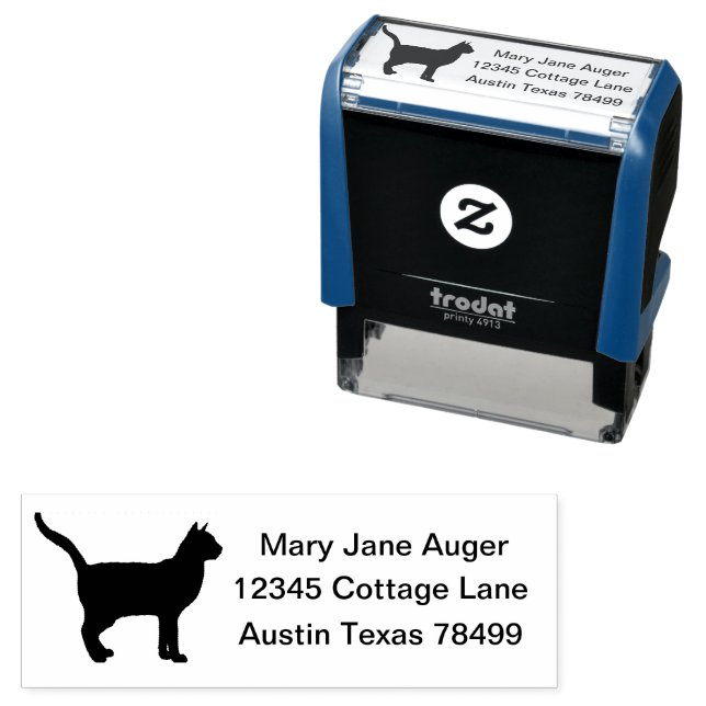 Korat Cat Personalisiert Permastempel (Beispiel)