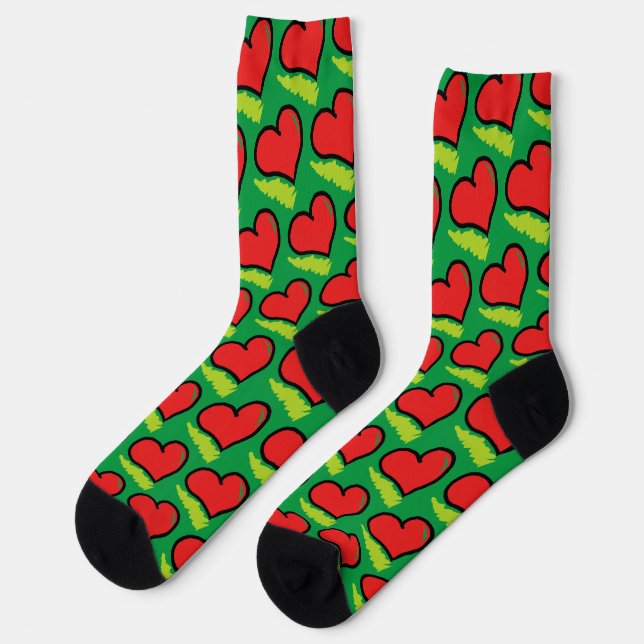 KORAZONEN VERDE SOCKEN (Linkes Detail)