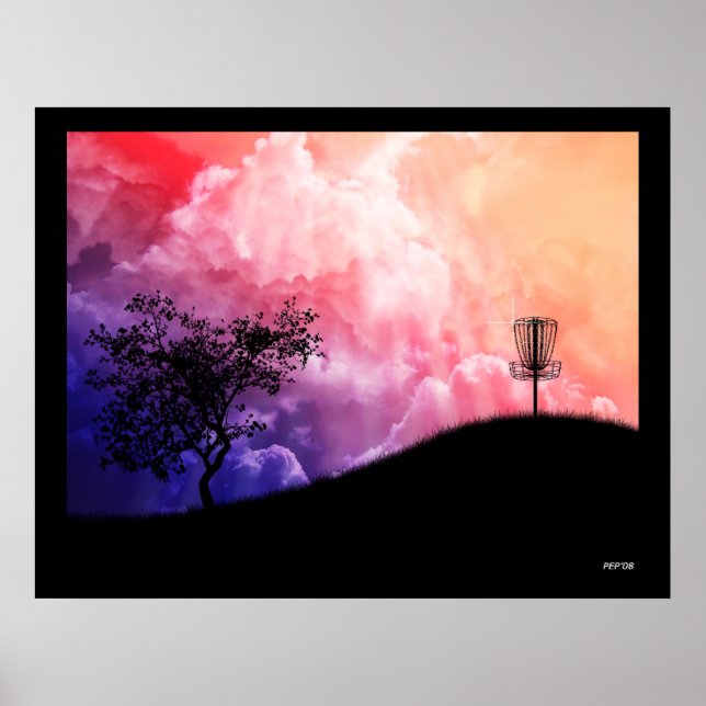 Korb auf einem Hügel Poster (Vorne)