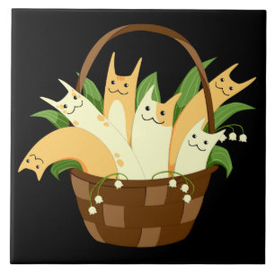 Korb aus Keramik Fliese