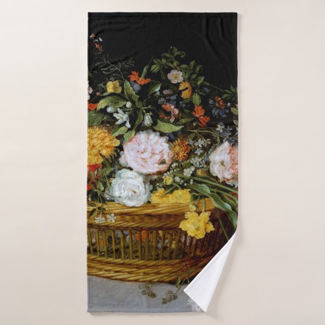 Korb der Blume, Jan Brueghel der Jüngere Badehandtuch (Badehandtuch)