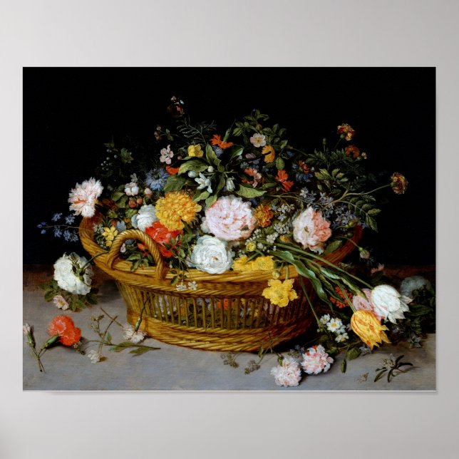 Korb der Blume, Jan Brueghel der Jüngere Poster (Vorne)