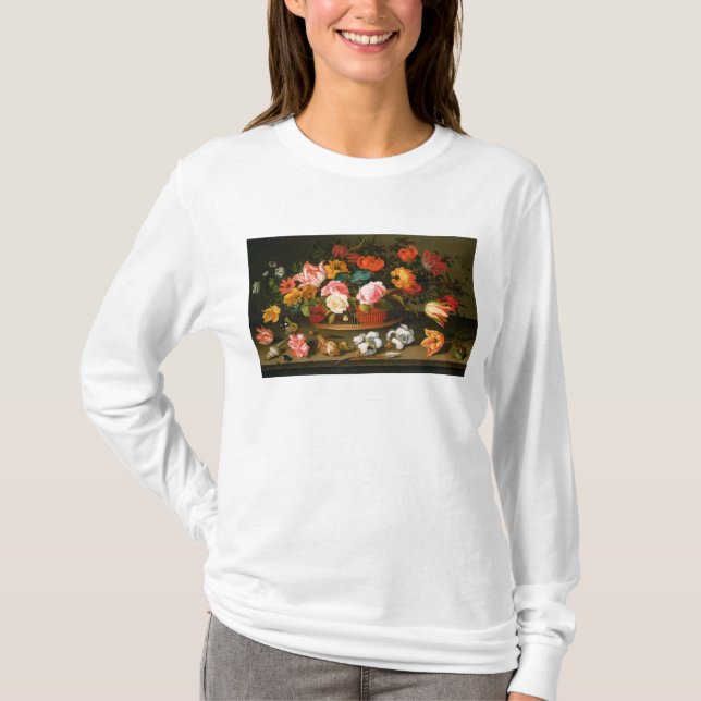 Korb der Blumen, 1625 T-Shirt (Vorderseite)