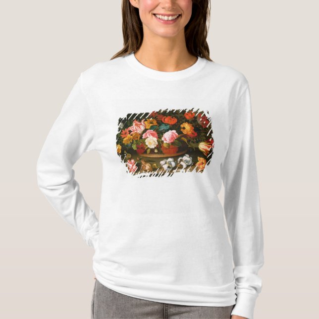 Korb der Blumen, 1625 T-Shirt (Vorderseite)