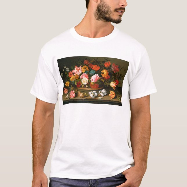 Korb der Blumen, 1625 T-Shirt (Vorderseite)