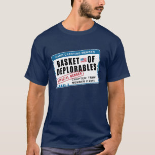 Korb des Deplorables Karten-tragenden Mitgliedes T-Shirt