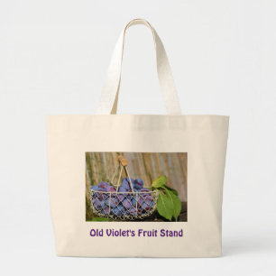 Korb Lila Pflaumen Jumbo Stoffbeutel