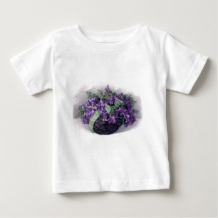 Korb mit antiken Veilchen Baby T-shirt
