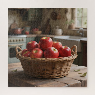 Korb mit roten Äpfeln Puzzle