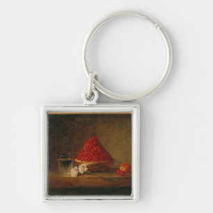 Korb mit Walderdbeeren, c.1761 Schlüsselanhänger