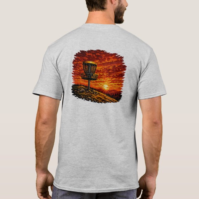 Korb Sonnenuntergang T-Shirt (Rückseite)