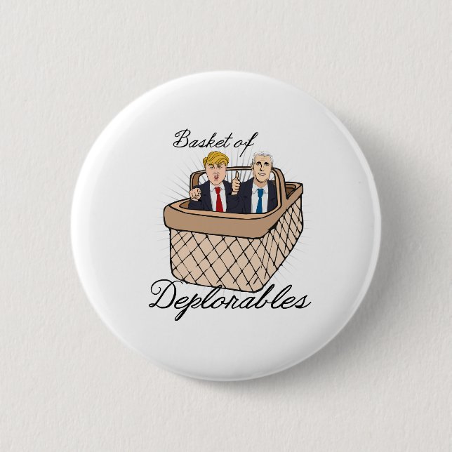 Korb von Deplorables - Trumpf-Pennys -- Button (Vorderseite)