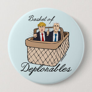 Korb von Deplorables - Trumpf-Pennys Button