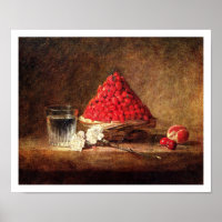Korb von Wilden Erdbeeren von Chardin