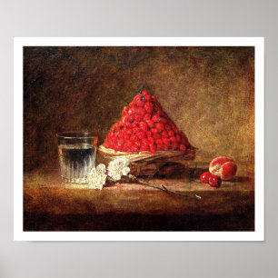 Korb von Wilden Erdbeeren von Jean Simeon Chardin Poster