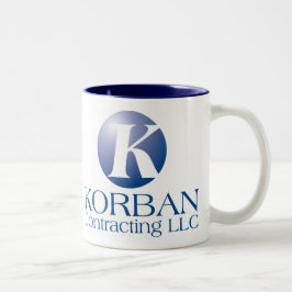 KORBAN CONTRACTING LLC ZWEIFARBIGE TASSE