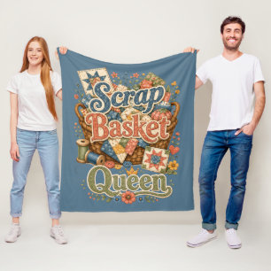 Körbchen-Königin-Quilter Cottagecore Fleecedecke