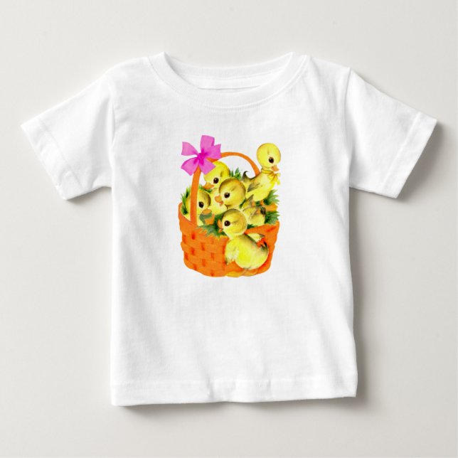 Körbchen mit Baby Chicks T-shirt (Vorderseite)