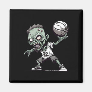 Körbe des Untoten Zombie-Basketballdesigns Magnet
