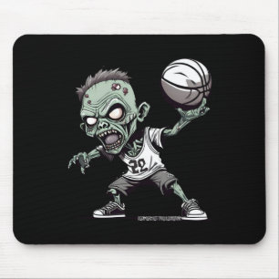 Körbe des Untoten Zombie-Basketballdesigns Mousepad