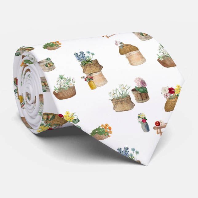 Körbe für die Blume auf dem Bauernmarkt Krawatte (Gerollt)