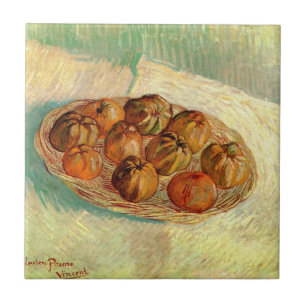 Körbe von Äpfeln nach Pissarro von Vincent van Gog Fliese