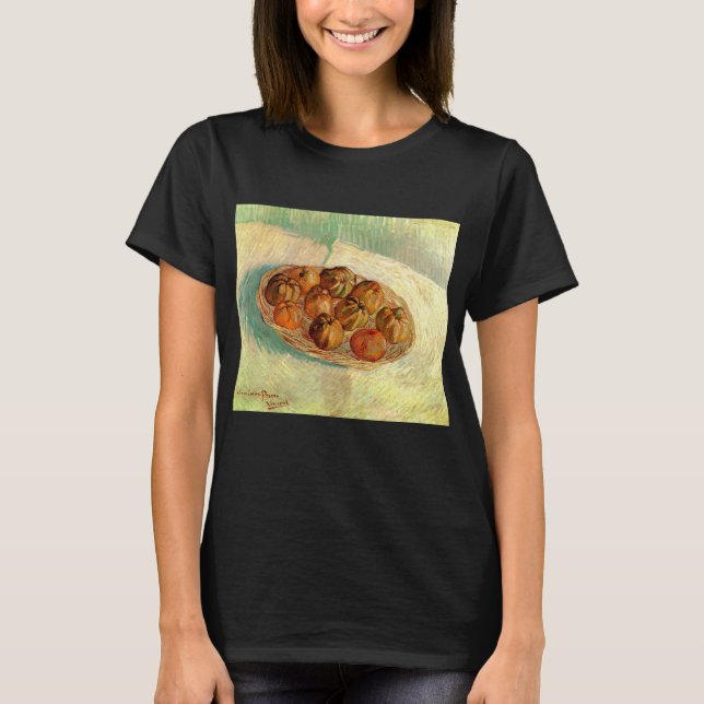 Körbe von Äpfeln nach Pissarro von Vincent van Gog T-Shirt (Vorderseite)