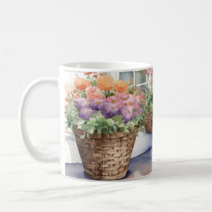 Körbe von Blume Kaffeetasse