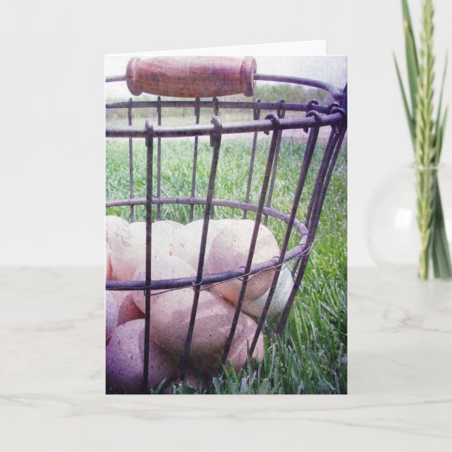 Körbe von Eiern Jeden Anlässen Gruß Karte (Vorderseite)