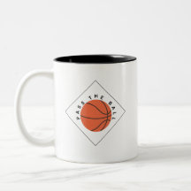 Körbe vor Kaffee - Tasse für Basketballliebhaber