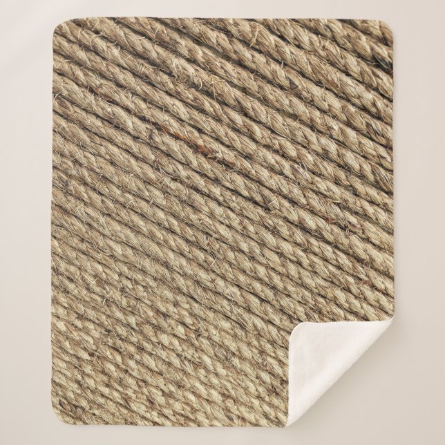 Korbmatte Sherpadecke (Vorderseite)