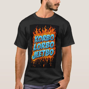Korbo Lorbo Jeetbo KKR 2025 Klassischer T - Shirt