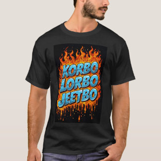 Korbo Lorbo Jeetbo KKR 2025 Klassischer T - Shirt