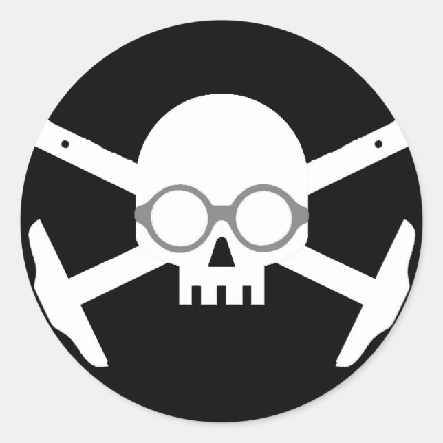 Korbu ArchBones Runder Aufkleber (Vorderseite)