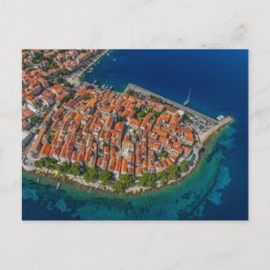 Korcula Kroatien Postcard Postkarte