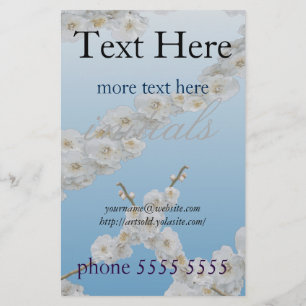 Korea Cherry Blüten Weiß Flyer